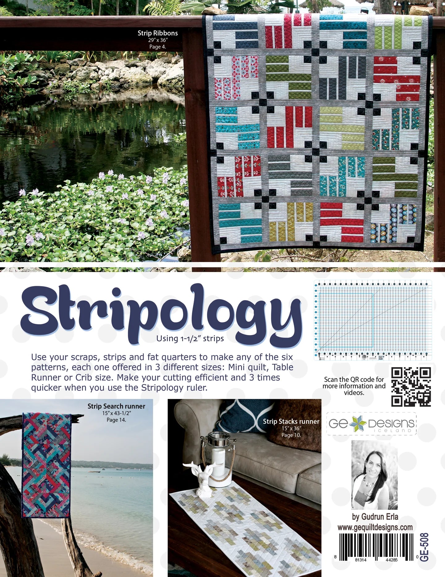 Stripology Quilt Book by Gudrun Erla of GE Designs