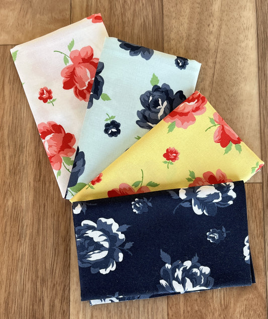 Summertime Rosie Florals Fat Eighth Bundle by Camille Roskelley for Moda Fabrics