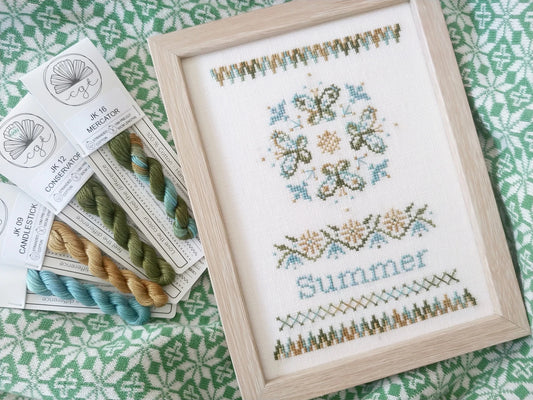 Summer: A Stitch for All Seasons Cross Stitch Pattern by Mojo Stitches