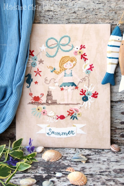 Summer Days Cross Stitch Pattern by Madame Chantilly