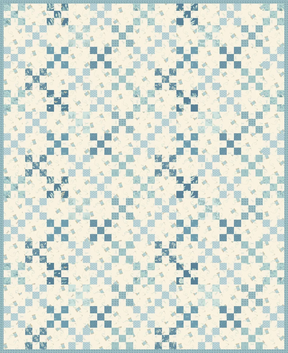 Summer Nine Patch Quilt Pattern by Laundry Basket Quilts