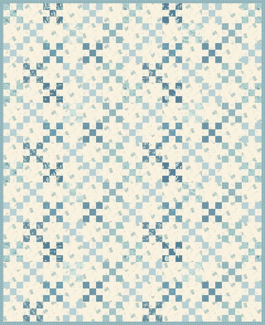 Summer Nine Patch Quilt Pattern by Laundry Basket Quilts