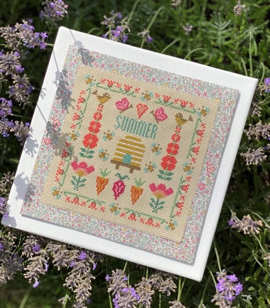 Summer Panel Mini Cross Stitch Kit Historical Sampler Company