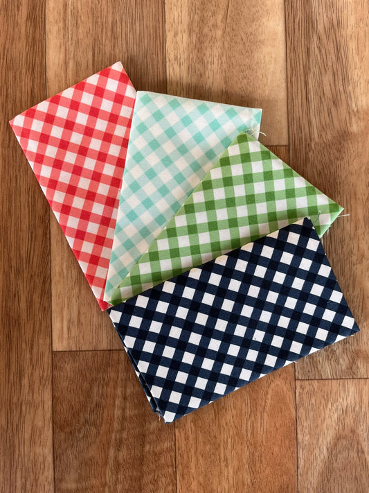 Summertime Picnic Check Fat Eighth Bundle by Camille Roskelley for Moda Fabrics