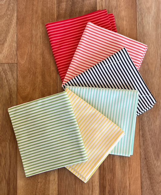 Summertime Stripes Fat Quarter Bundle by Camille Roskelley for Moda Fabrics