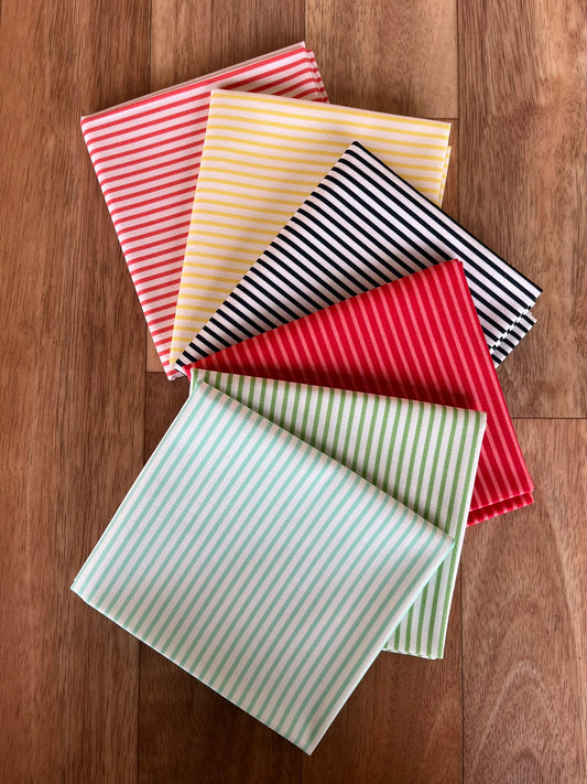 Summertime Stripes Fat Quarter Bundle by Camille Roskelley for Moda Fabrics
