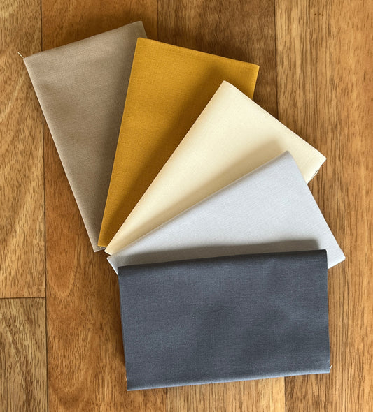 Sun Drenched Bella Solids Coordinates Fat Eighth Bundle by Sweetfire Road for Moda fabrics