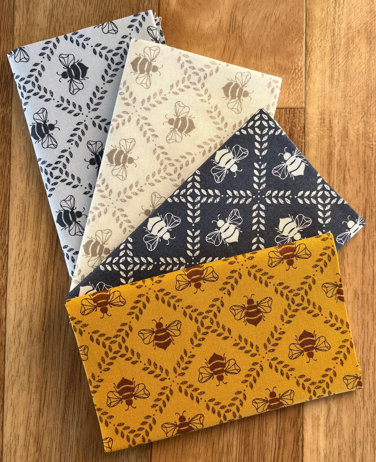 Sun Drenched Bees Fat Eighth Bundle by Sweetfire Road for Moda fabrics