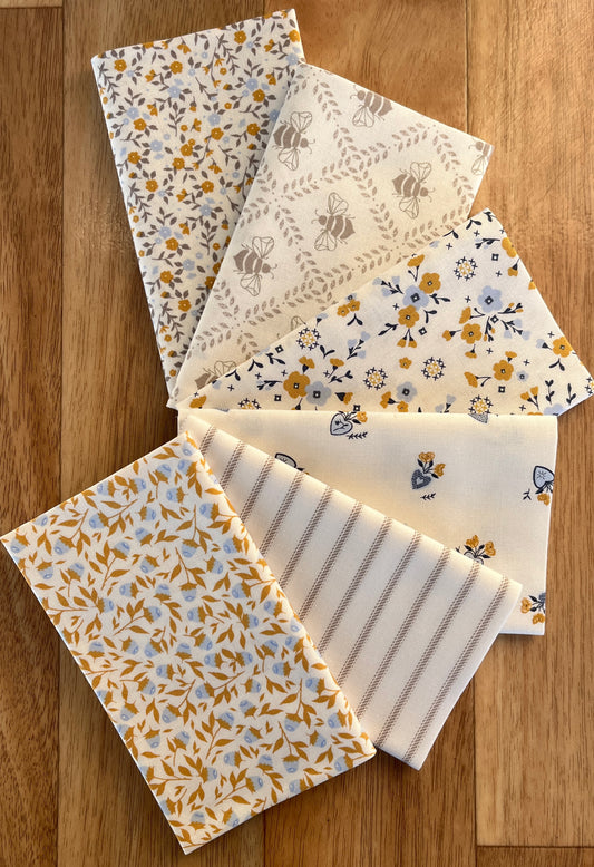 Sun Drenched Whites Fat Eighth Bundle by Sweetfire Road for Moda fabrics