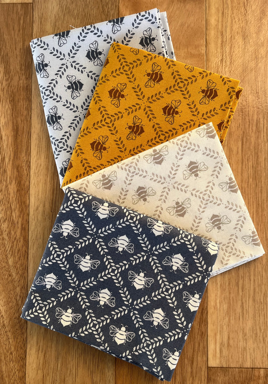 Sun Drenched Bees Fat Quarter Bundle by Sweetfire Road for Moda fabrics