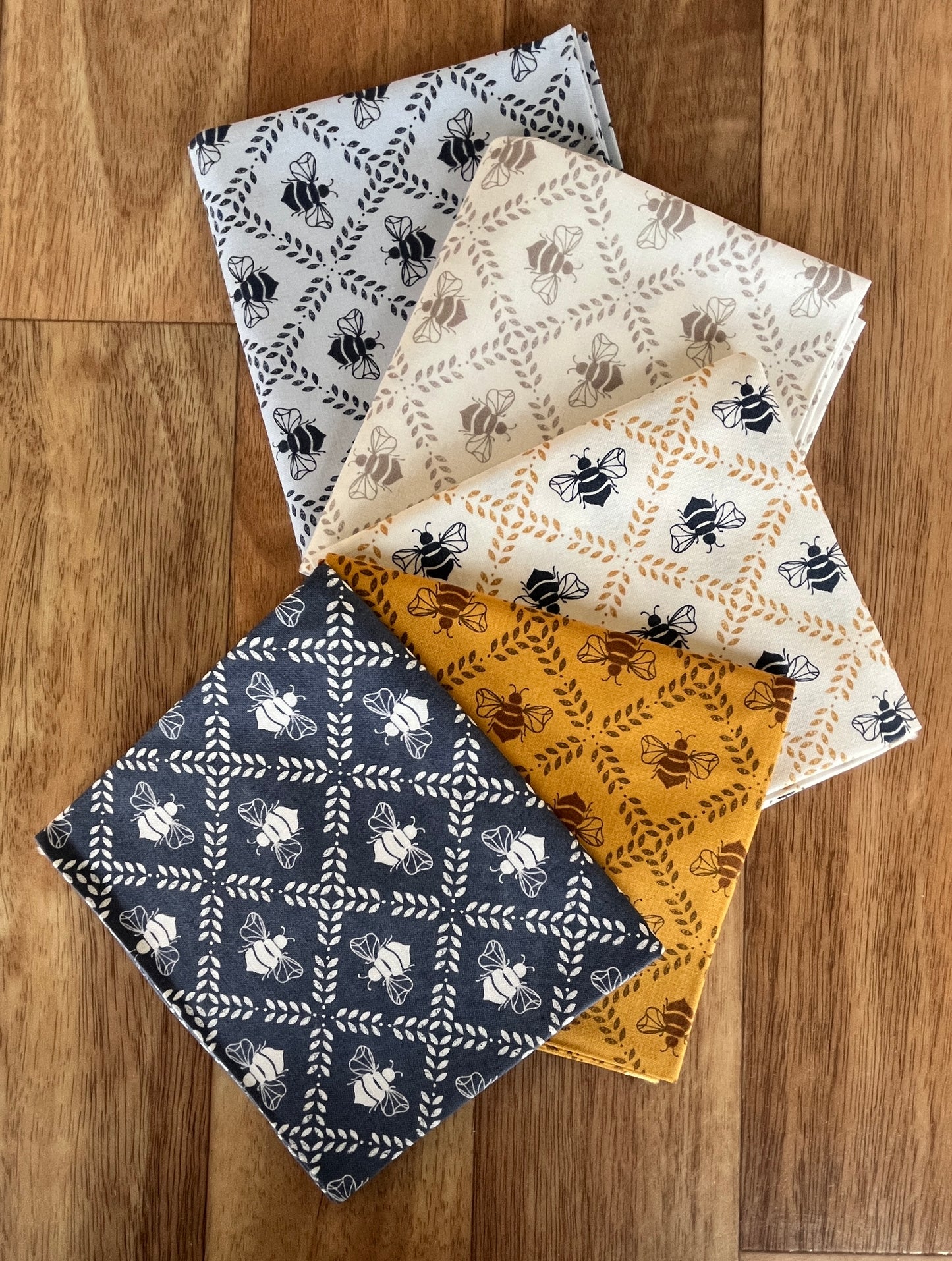 Sun Drenched Bees Fat Quarter Bundle by Sweetfire Road for Moda fabrics