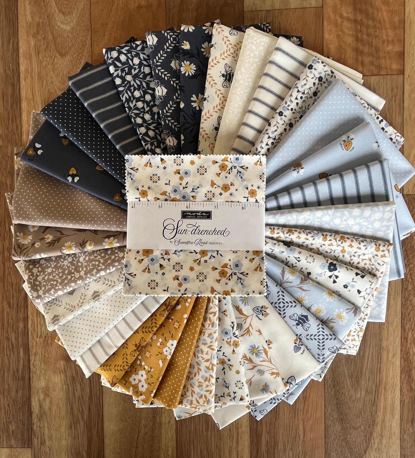 Sun Drenched Fat Eighth Bundle by Sweetfire Road for Moda fabrics