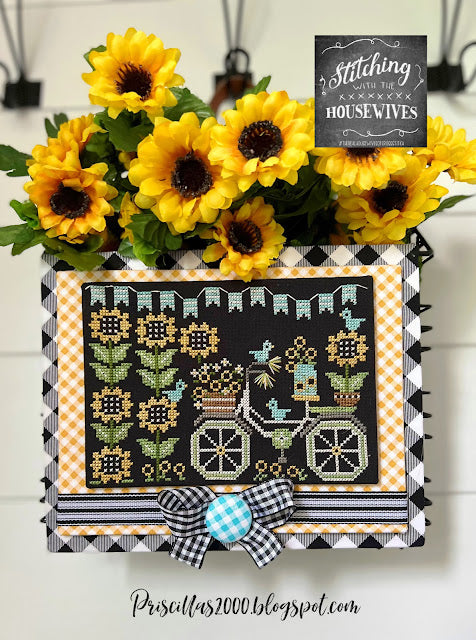 Sunflower Fields Cross Stitch Pattern Stitching with the Housewives