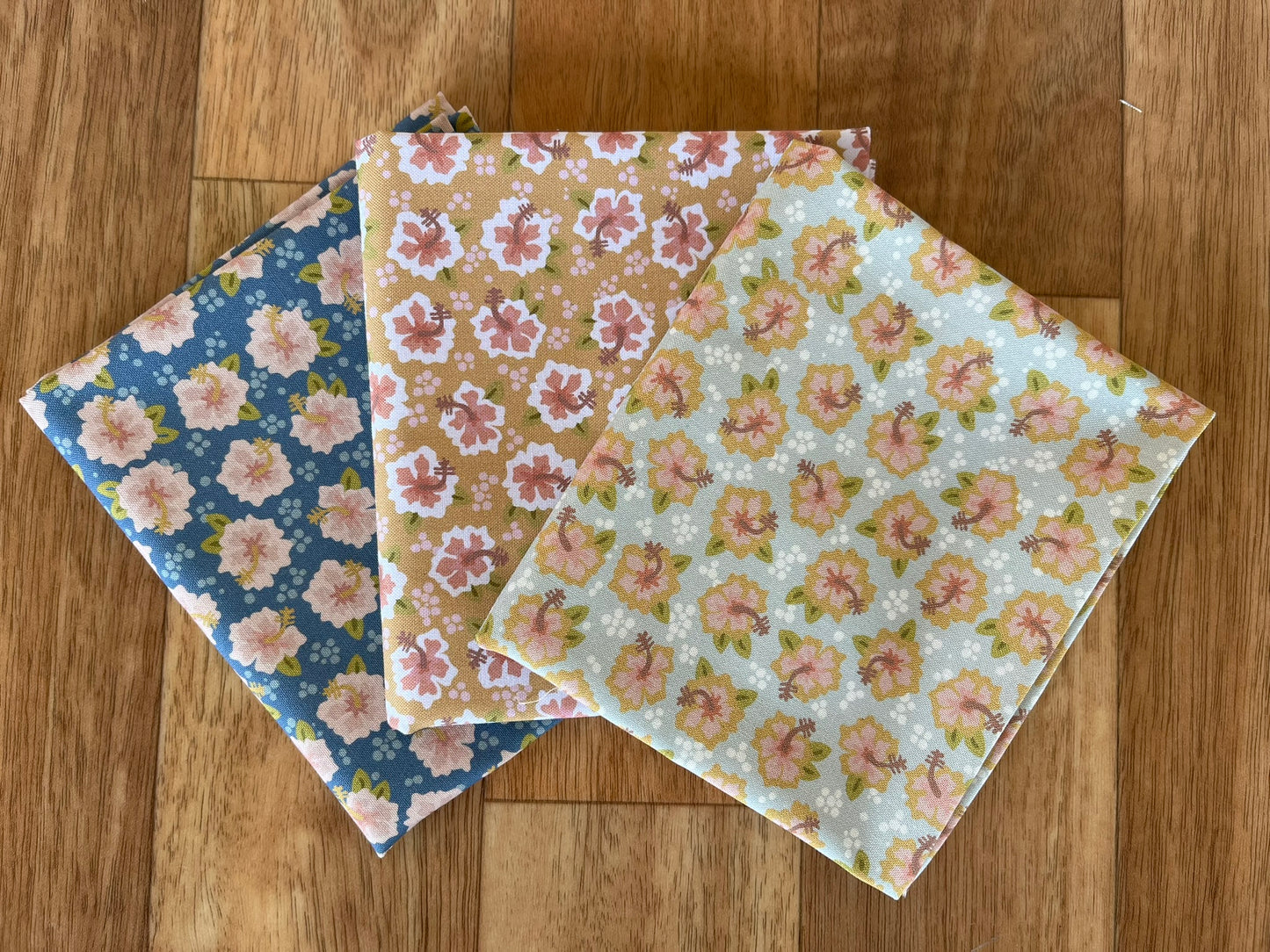 Sunkissed Sojourn Hibiscus Fat Quarter Bundle by Natalie Bird of Birdhouse Designs