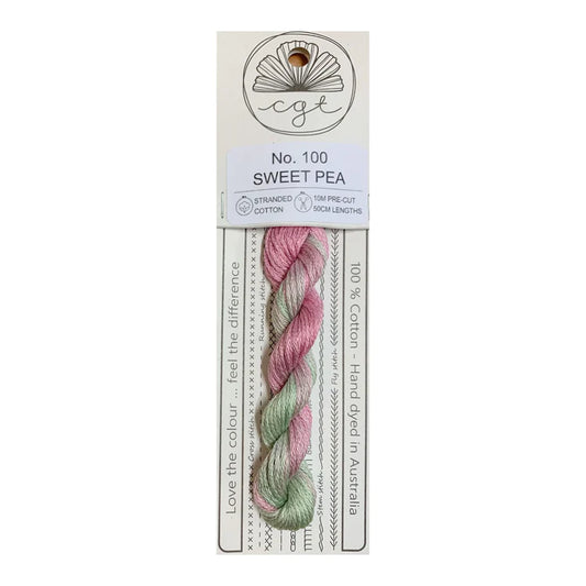 Sweet Pea Cottage Garden Thread Pre-Cut 6 Stranded Hand Dyed Embroidery Floss