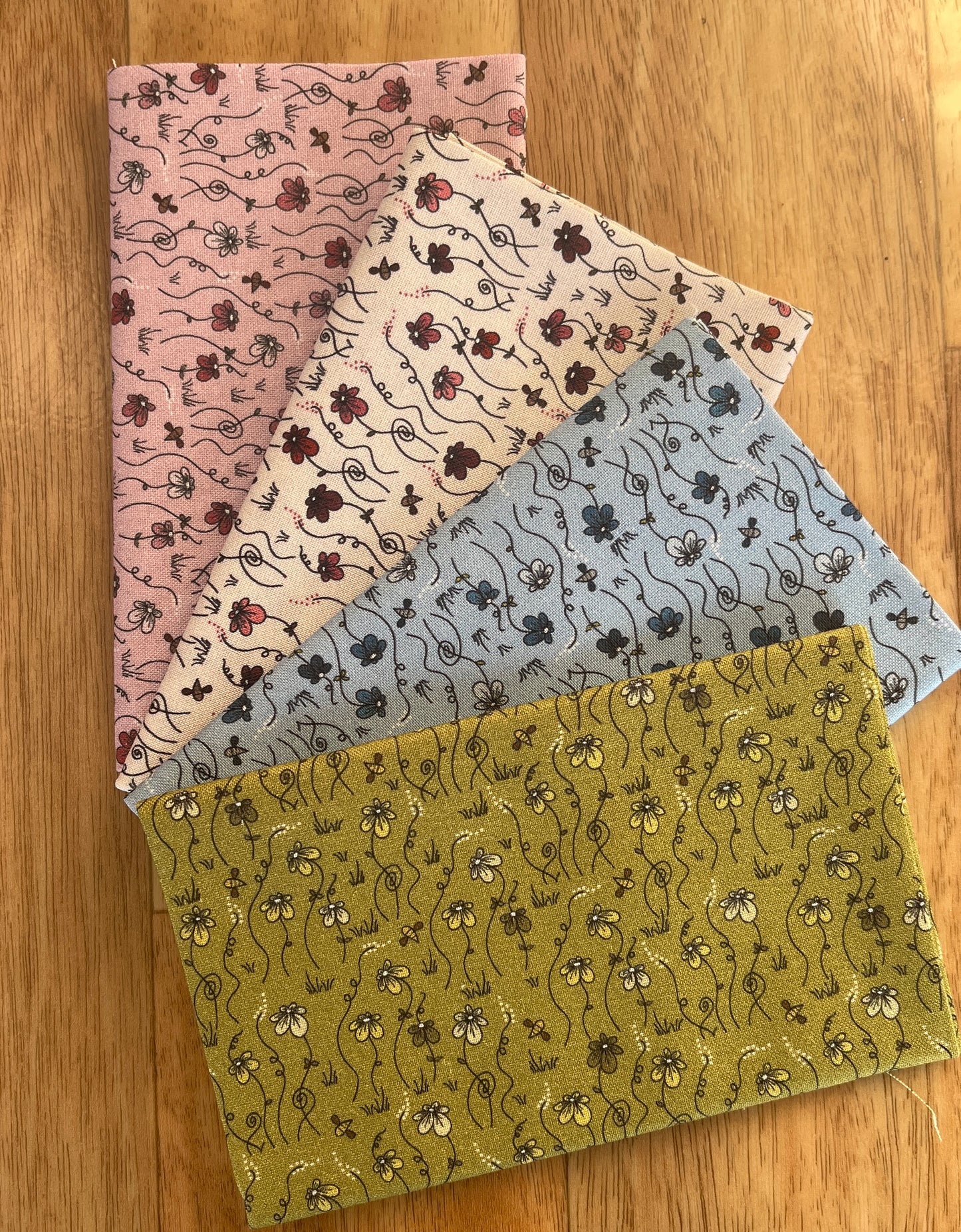 The Sweetest Embrace Flowers Fat Eighth Bundle by Linette Jakobsen for Stoff Fabrics