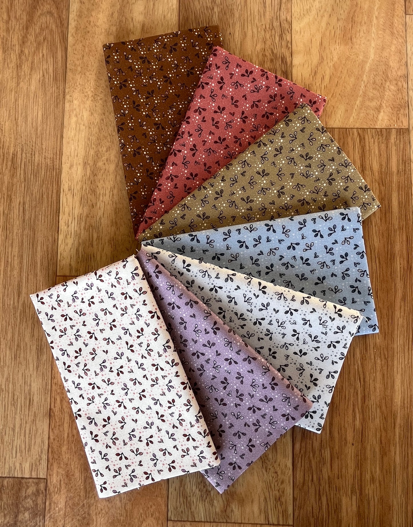 The Sweetest Embrace Leaves Fat Eighth Bundle by Linette Jakobsen for Stoff Fabrics