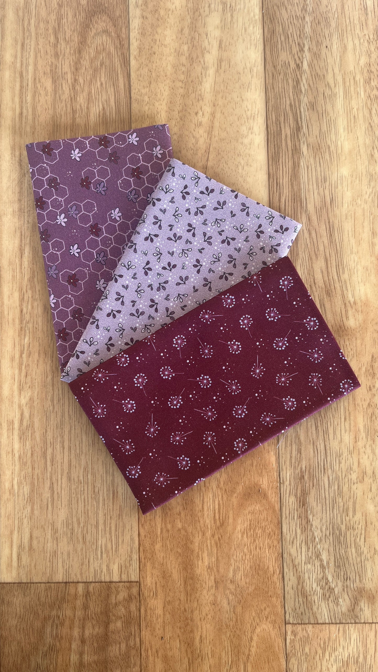 The Sweetest Embrace Purple Fat Eighth Bundle by Linette Jakobsen for Stoff Fabrics