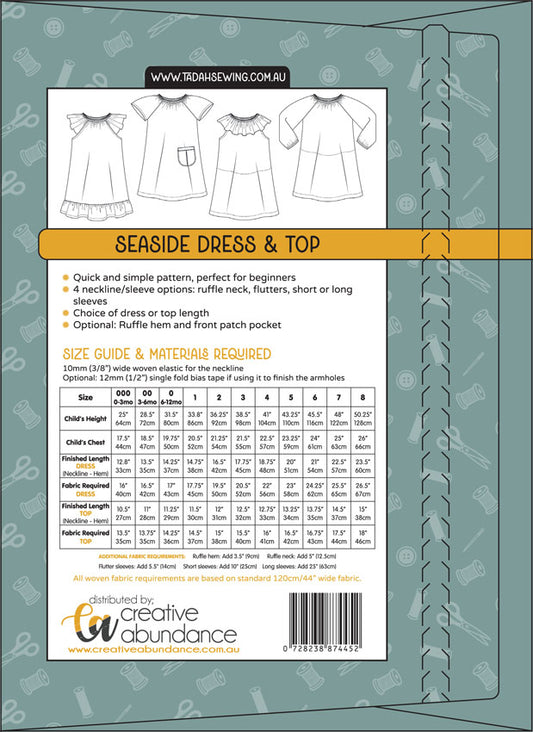 Seaside Dress by Tadah! Patterns and Sewing