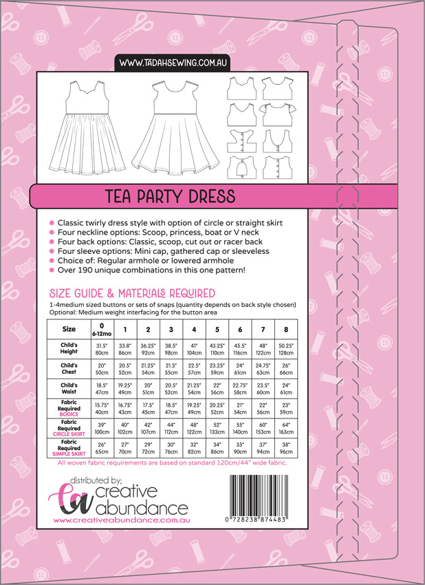 Tea Party Dress by Tadah! Patterns and Sewing