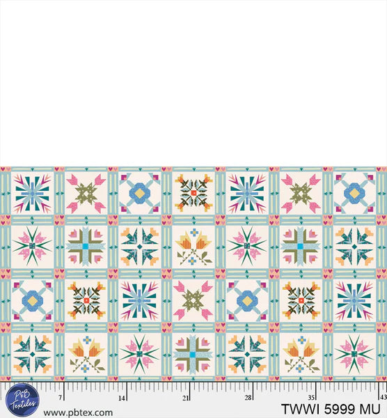 Things with Wings Cheater Panel PB5999MU by Jo Reid for P & B Textiles