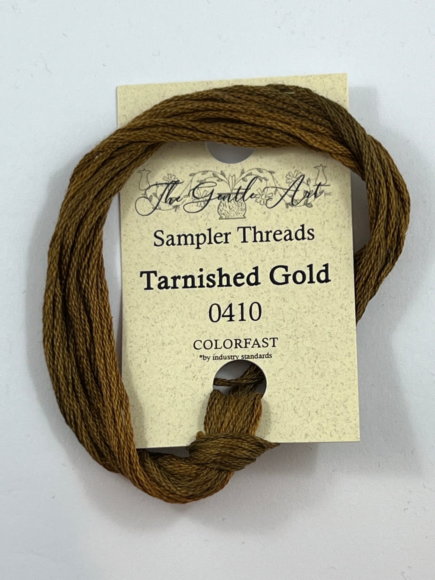 Tarnished Gold 0410 The Gentle Art Sampler Thread 6 Stranded Hand Dyed Embroidery Floss