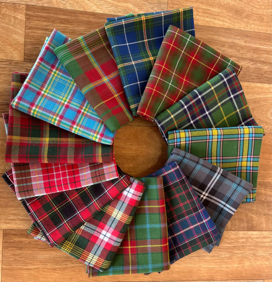 Tartan Traditions Fat Quarter Bundle curated by The Rural Stitch Co