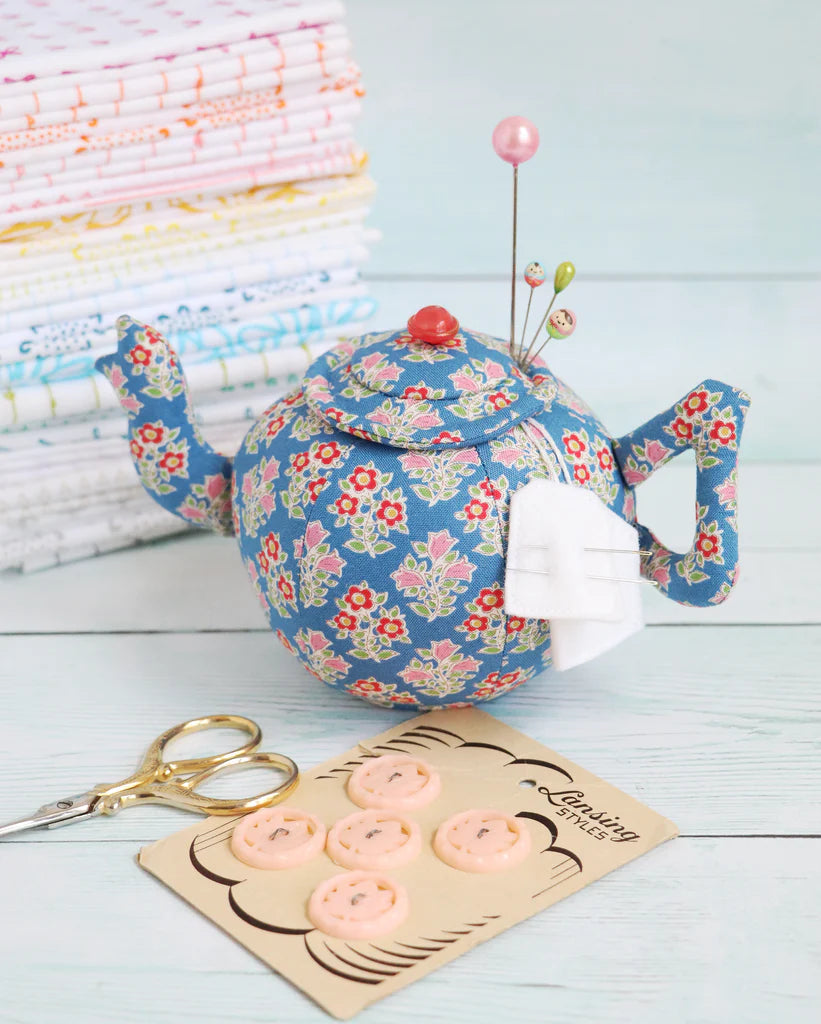Ric Rac Design Teapot Pin cushion by Ric raC designs – The Rural Stitch Co