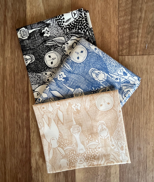 The Henhouse Barnyard Faces Fat Quarter Bundle by Gingiber for Moda Fabrics