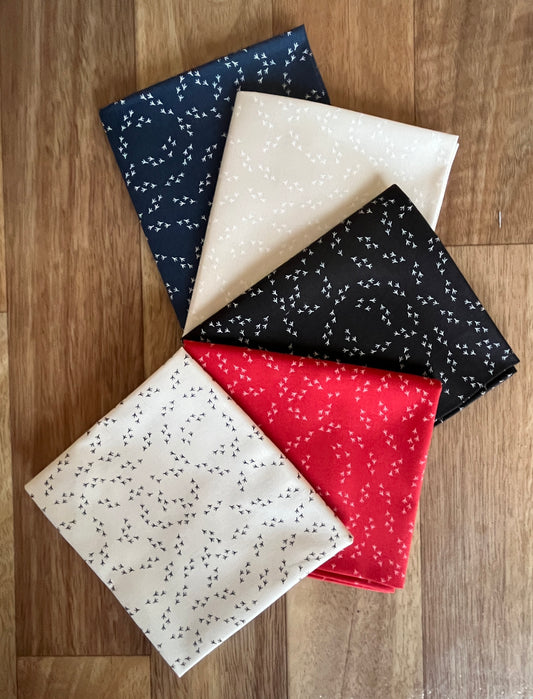The Henhouse Chicken Feet Fat Quarter Bundle by Gingiber for Moda Fabrics