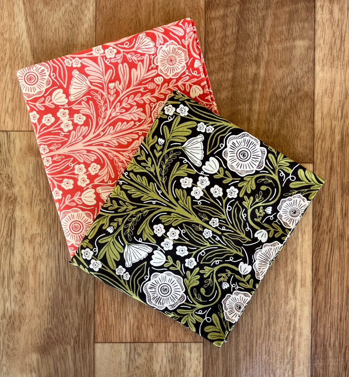 The Henhouse Poppy Floral Fat Quarter Bundle by Gingiber for Moda Fabrics