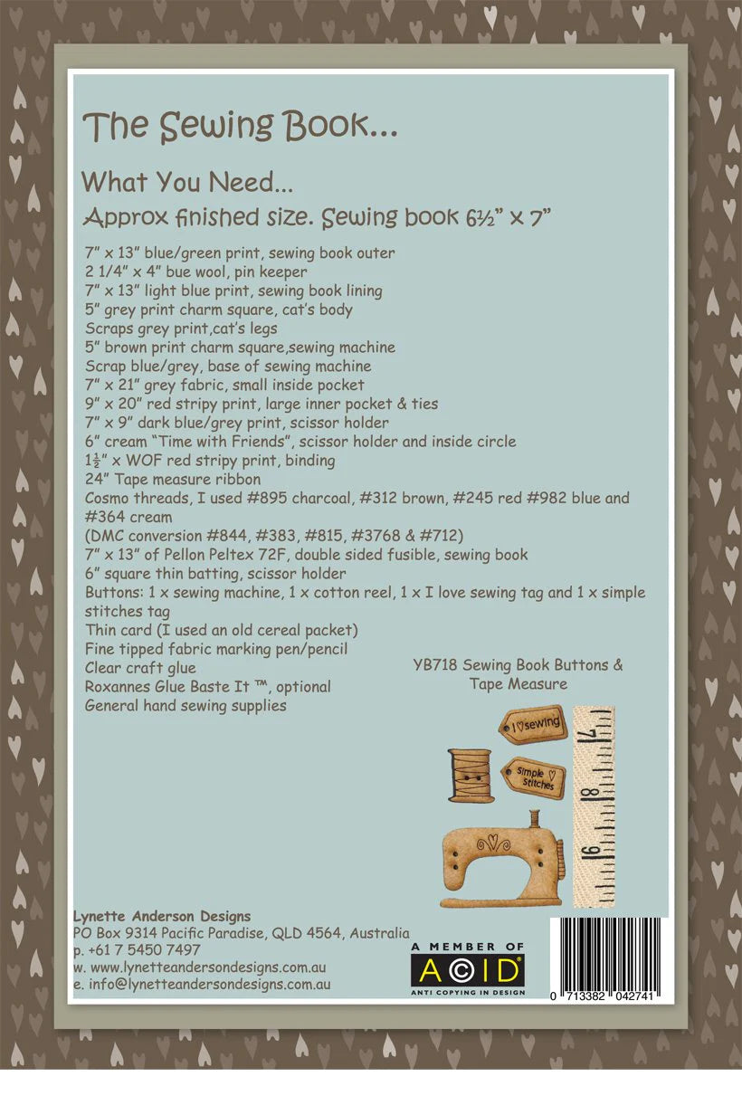The Sewing Book Pattern by Lynette Anderson