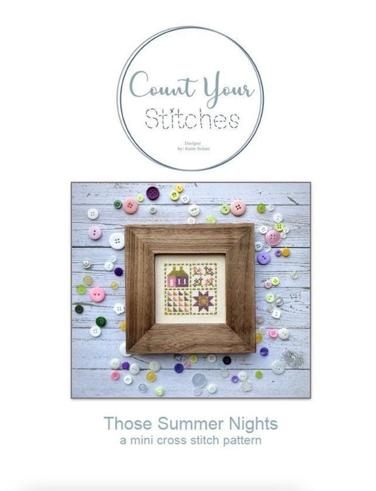 Those Summer Nights Mini Cross Stitch Pattern by Count Your Stitches Designs