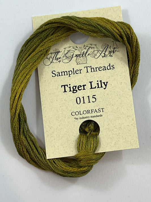 Tiger Lily 0115 The Gentle Art Sampler Thread 6 Stranded Hand Dyed Embroidery Floss