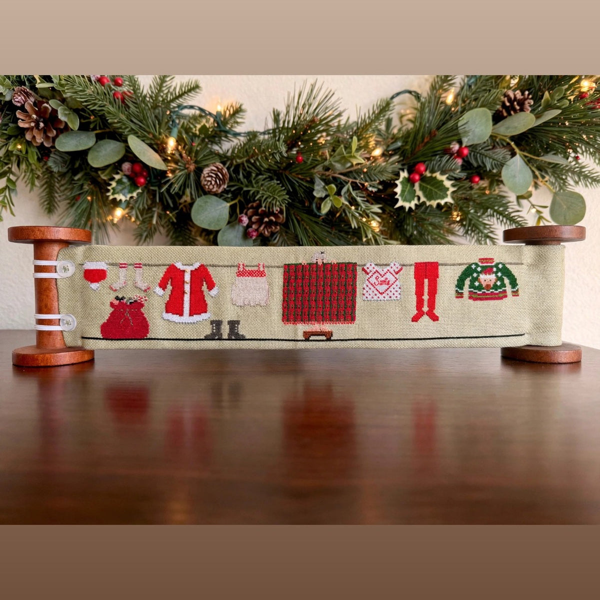 Tights and Turtleneck Cross Stitch Pattern by December Stitches