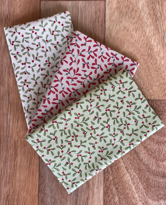 Tilda Merry Little Christmas Mistletoe Fat Eighth Bundle