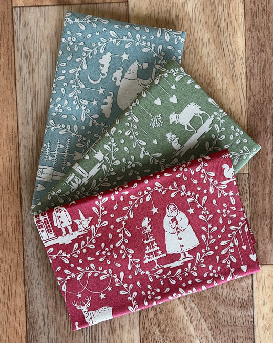 Tilda Merry Little Christmas Paperscenes Fat Eighth Bundle