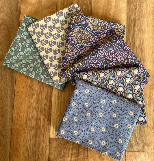 Sanctuary Purples Fat Quarter Bundle by Tilda Fabrics