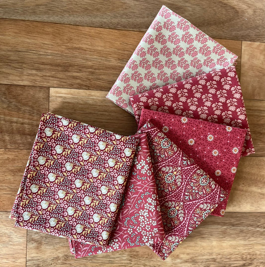 Sanctuary Reds Fat Quarter Bundle by Tilda Fabrics