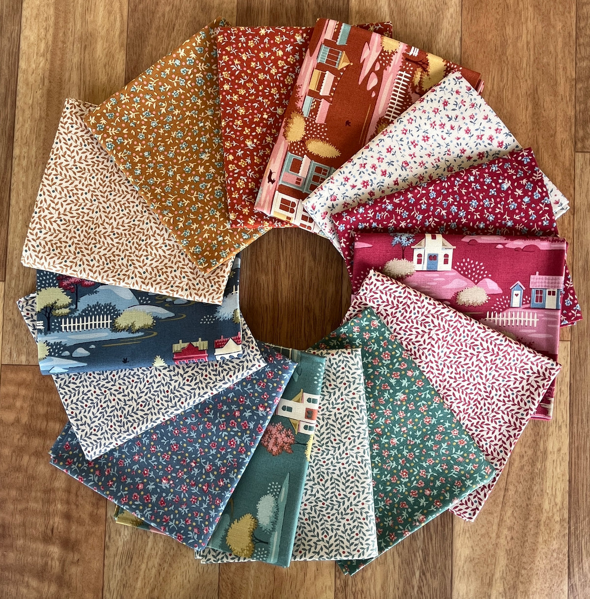 Tilda Village Life Blenders Fat Eighth Bundle by Tilda