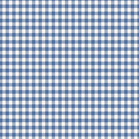 Wideback Gingham Blue by Tilda (sold in 25cm increments)
