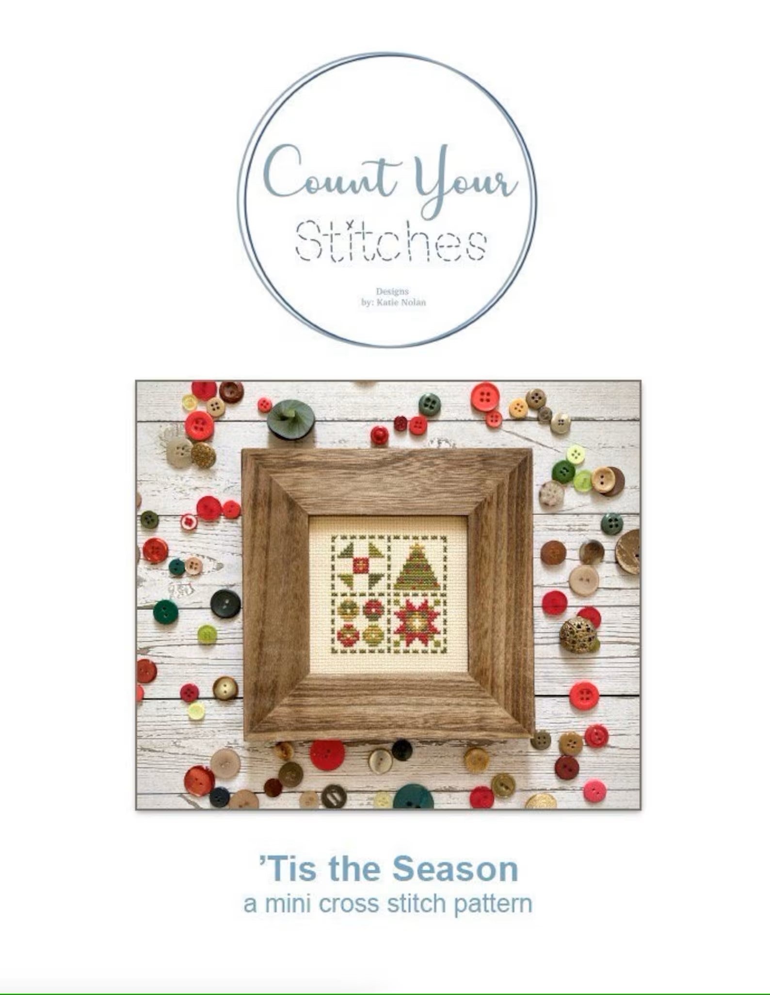 Tis The Season Mini Cross Stitch Pattern By Count Your Stitches Design tis-the-season-mini-cross-stitch-pattern-by-count-your-stitches-design