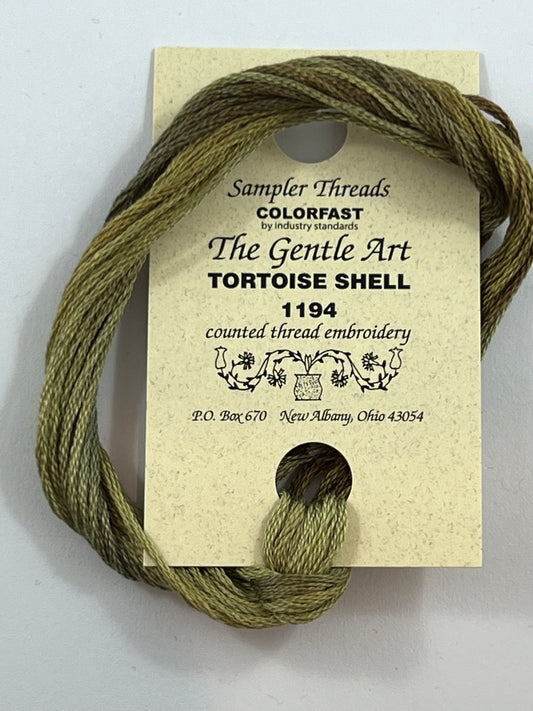 Tortoise Shell 1194 The Gentle Art Sampler Thread 6 Stranded Hand Dyed Embroidery Floss