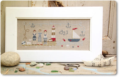 Tous a la mer (Everyone at the Sea) Cross Stitch Pattern by Madame Chantilly