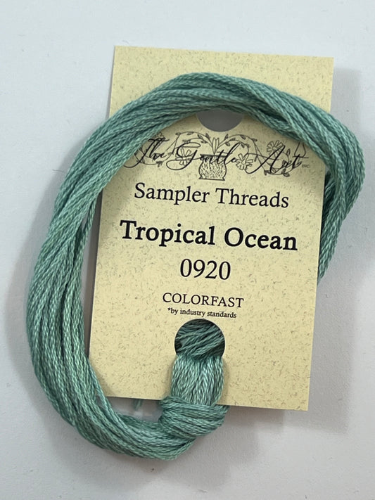 Tropical Ocean 0920 The Gentle Art Sampler Thread 6 Stranded Hand Dyed Embroidery Floss