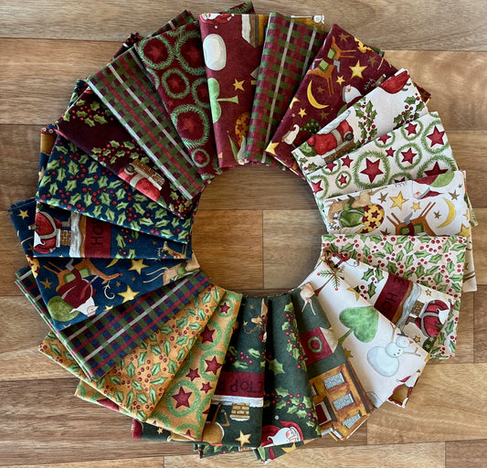 Up on the Housetop Fat Quarter Bundle by Teresa Kogut for Riley Blake Designs