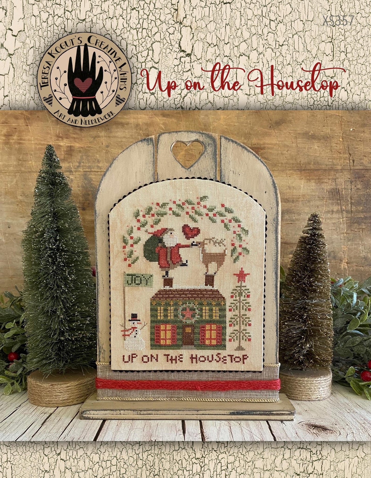 Up on the Housetop Cross Stitch Booklet by Teresa Kogut