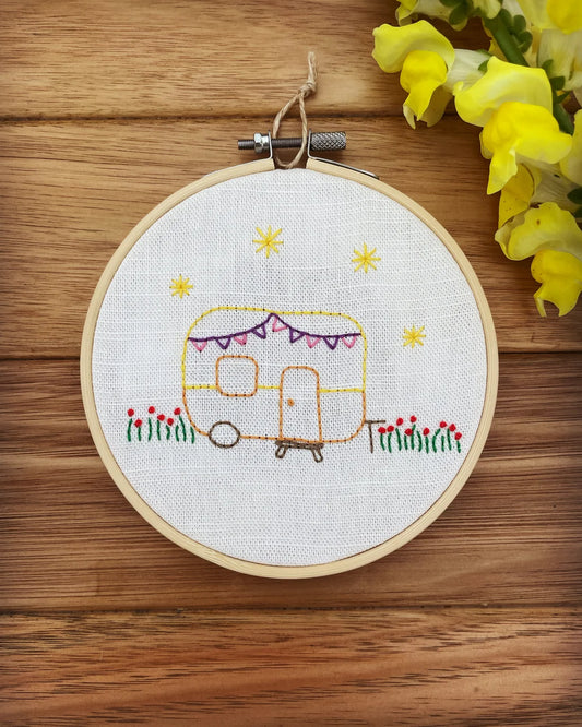 Van Life Embroidery Kit from Peach Tree Designs