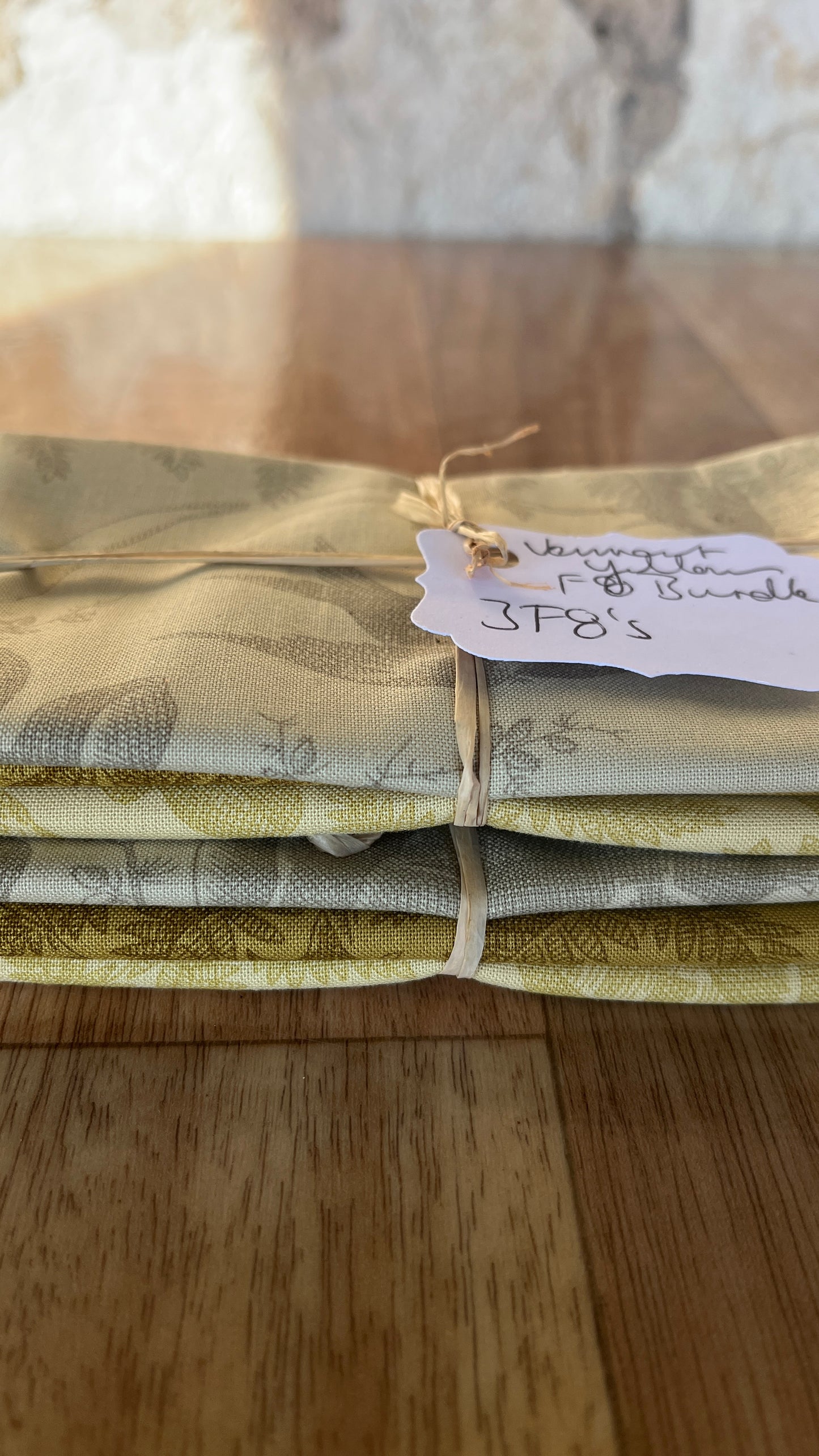 Vermont Yellows Fat Eighth Bundle by Laundry Basket Quilts for Andover Fabrics