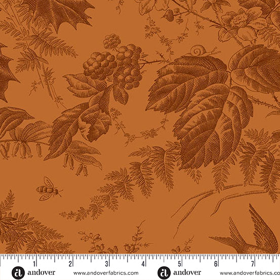 Vermont Copper A10285O2 by Laundry Basket Quilts for Andover Fabrics